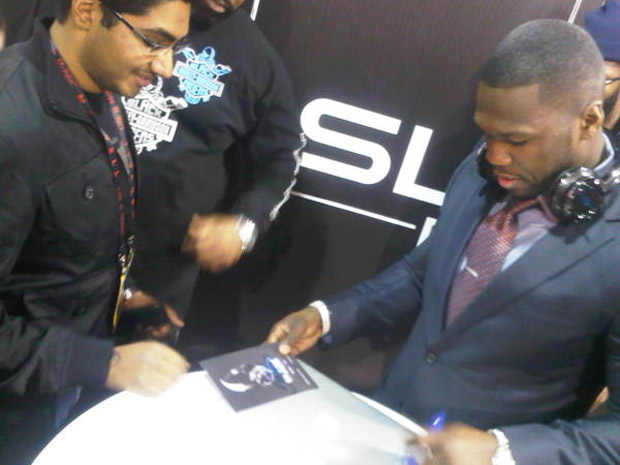 50 Cent au salon CES présentation casque Sleekby50Cent