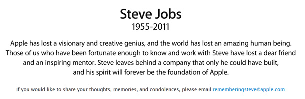 Décès Steve Jobs