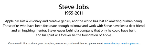 Décès Steve Jobs