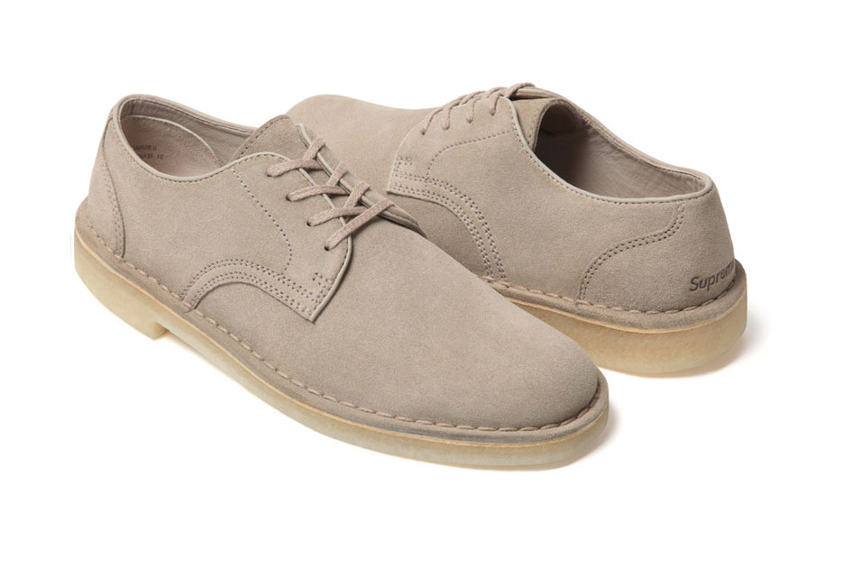 Supreme x Clarks Desert Mali Low Gris (Alexandre Hoang)