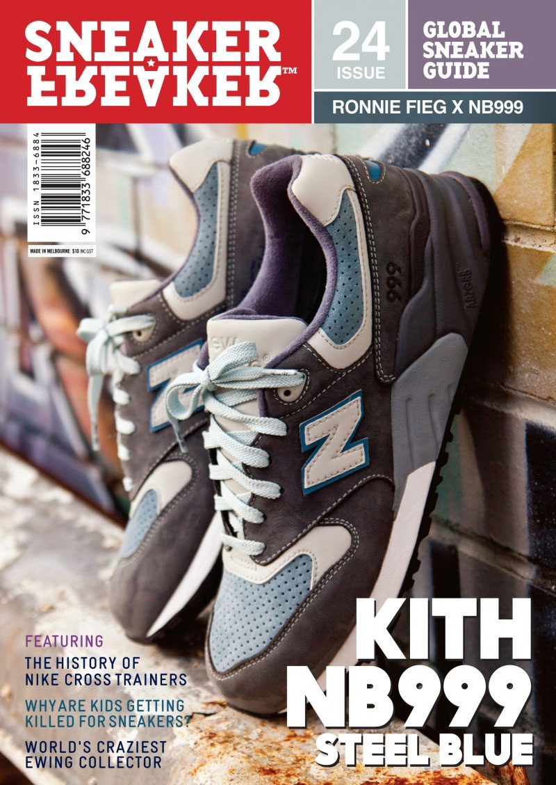 Kith x New Balance 999 Steel Blue x Sneaker Freaker Magazine